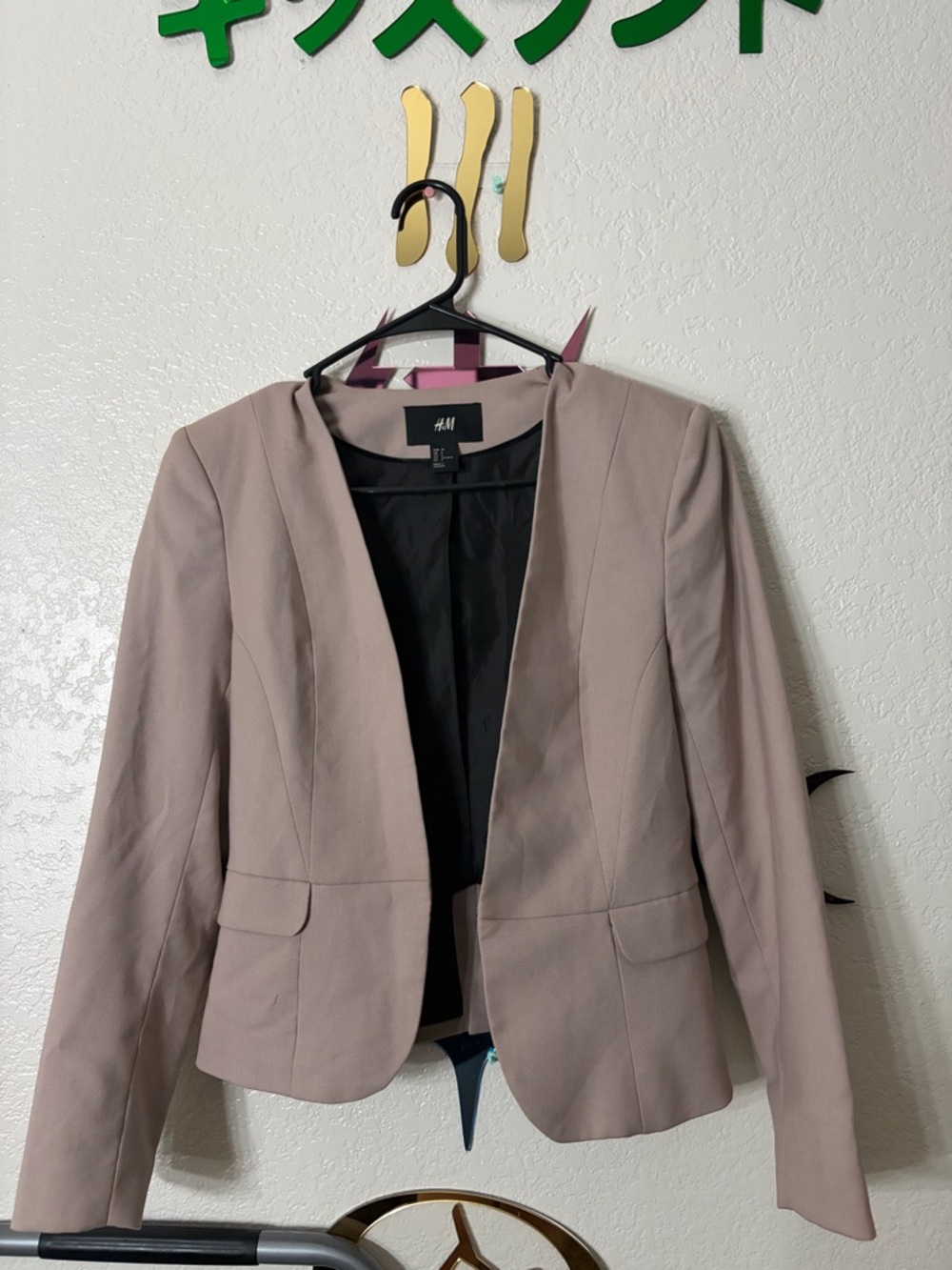 H&M Women's Blazer Jacket - Taupe